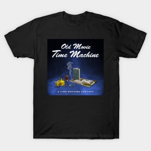 Old Movie Time Machine Blue Void Cover T-Shirt